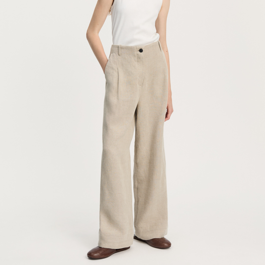 Willy Pant Heavy Linen, Pure Natural