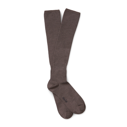 Wool Knee Socks, Brown