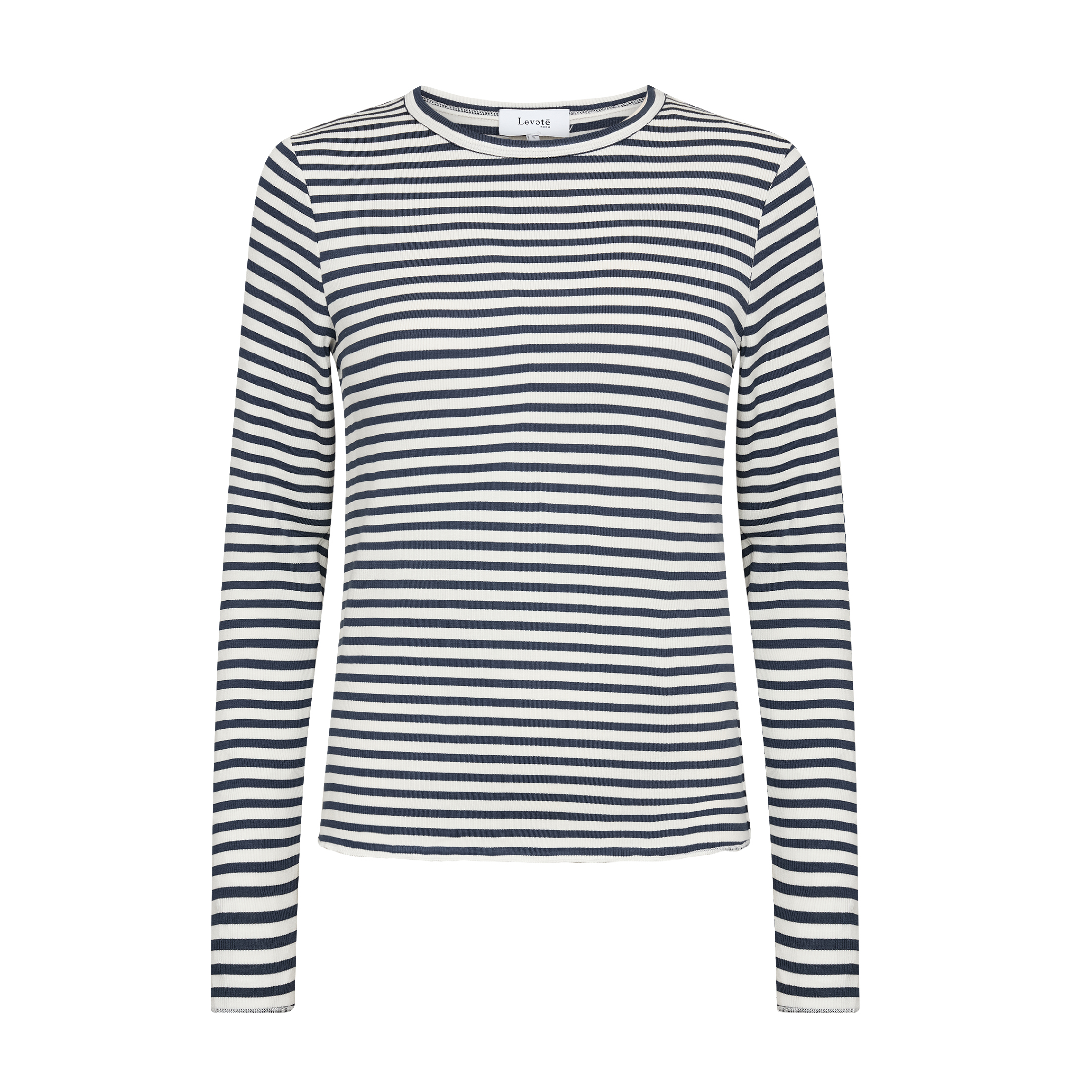 Ika 11 Bluse, Blå/Off White
