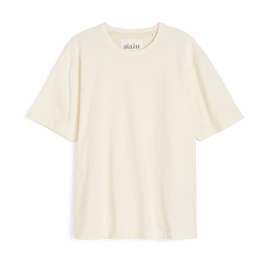 Lui Circular Tee, Pure Ecru