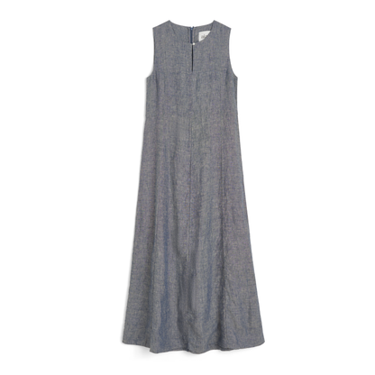 Martha Dress Linen, Night Sky