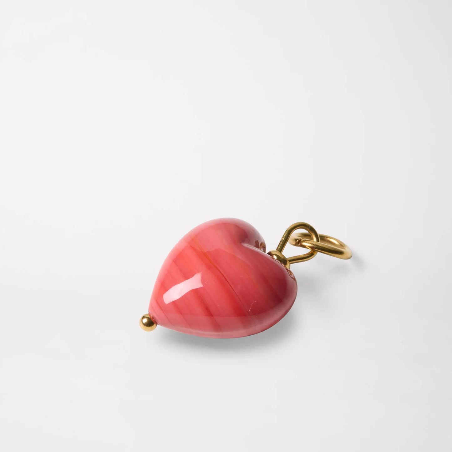 Uma Pendant, Coral/Gold