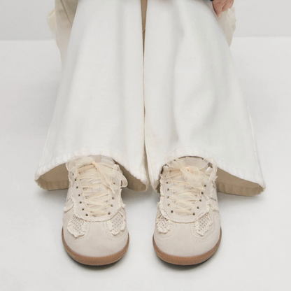 Tb. 490 Leather Sneakers, Crochet Cream