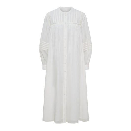 Dew ls Shirt Dress, White Sand