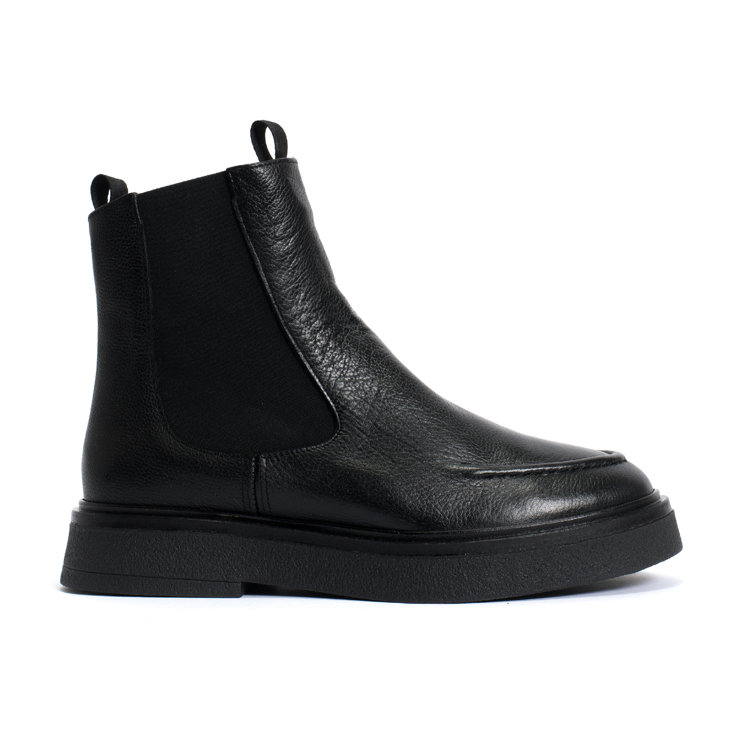 Kikie Grained Soft Calf Støvler, Black