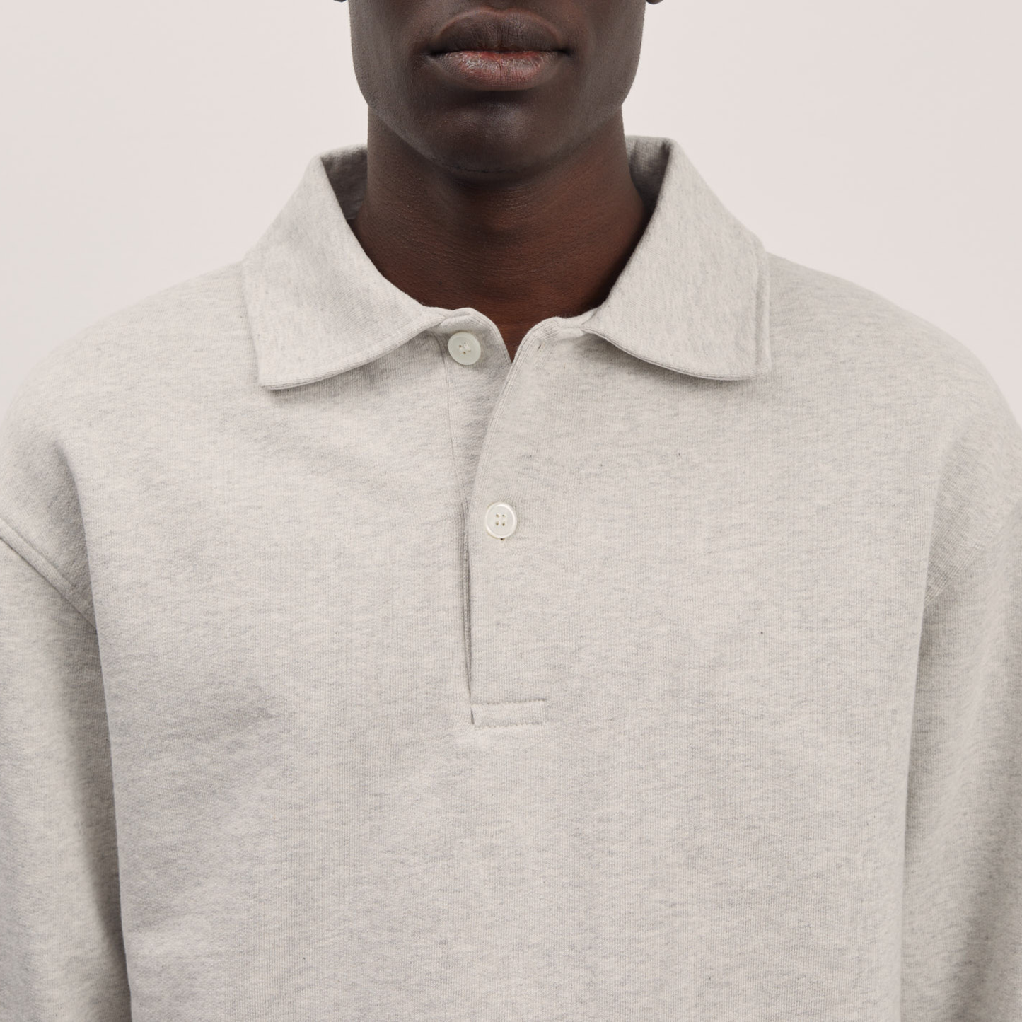 Another Polo Shirt 1.0, Light Grey Melange