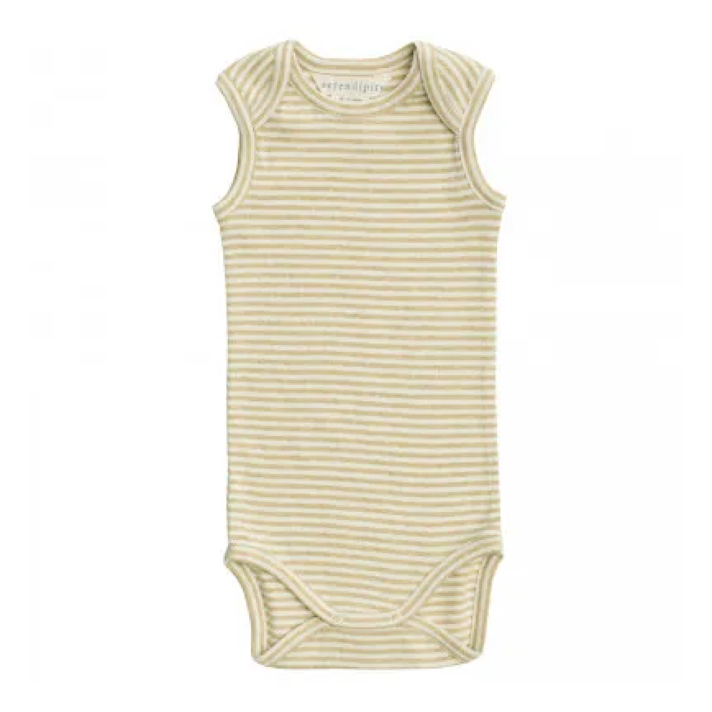 Baby Tank Body Stripe, Chamomile/Offwhite