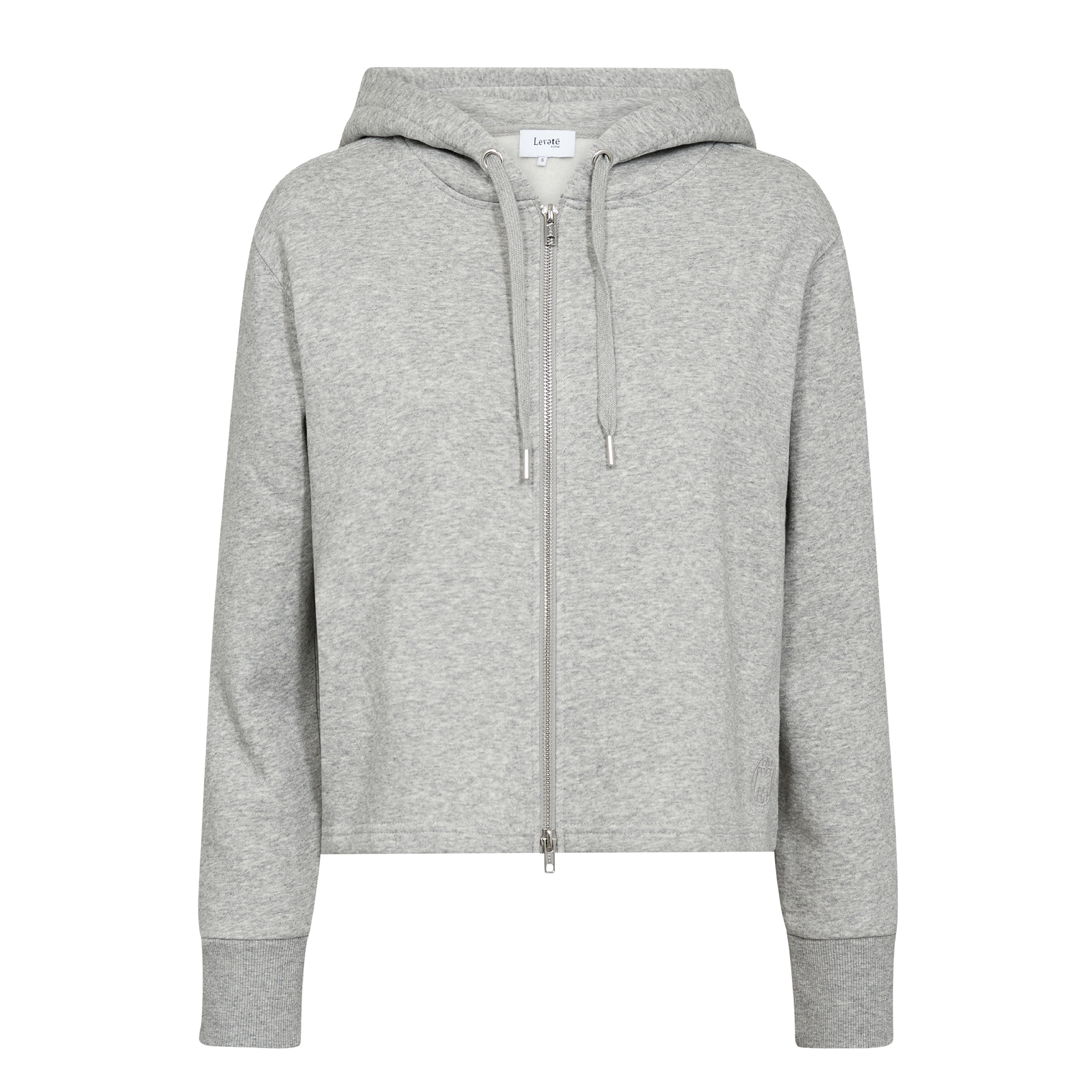 Nuka 9 Hættetrøje, Light Grey Melange
