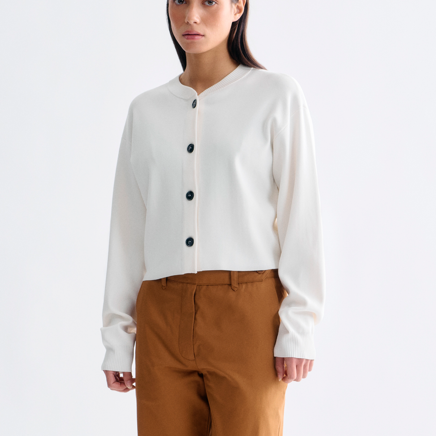 Anica Cardigan, Egret
