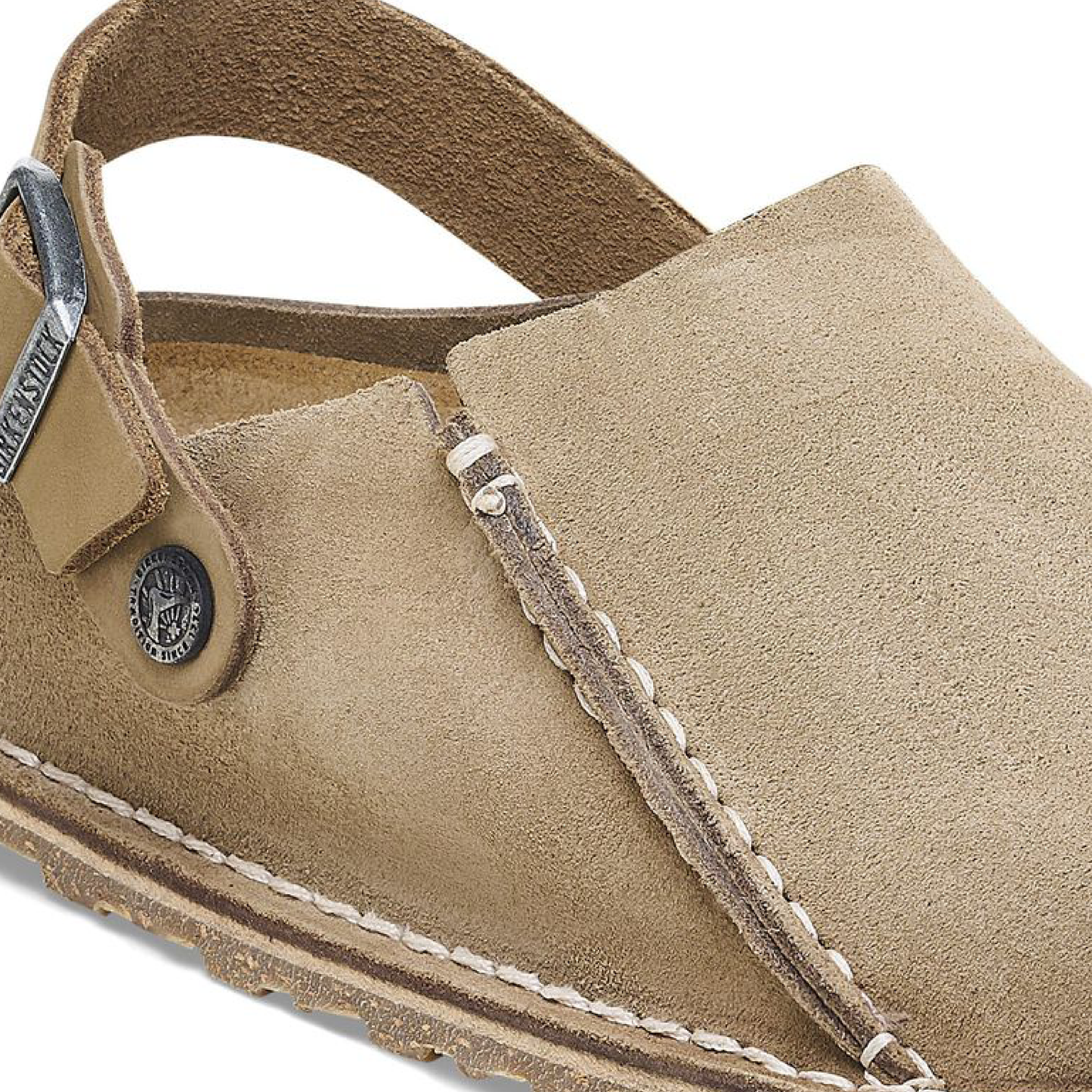 Lutry Premium Suede Leather Slippers, Gray Taupe