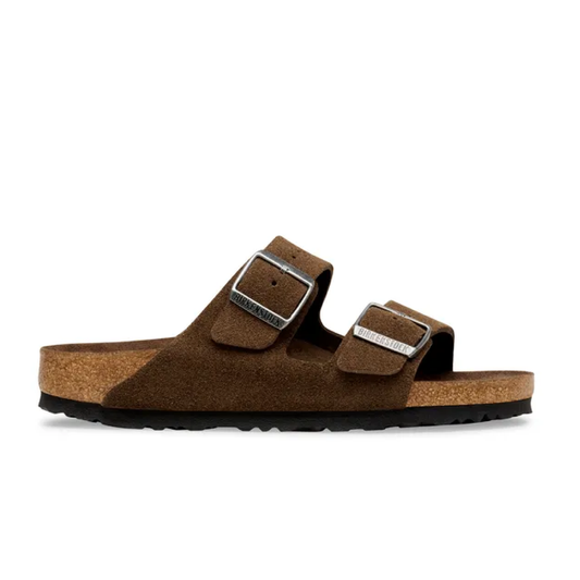 Arizona Soft Footbed Suede Sandaler, Carafe