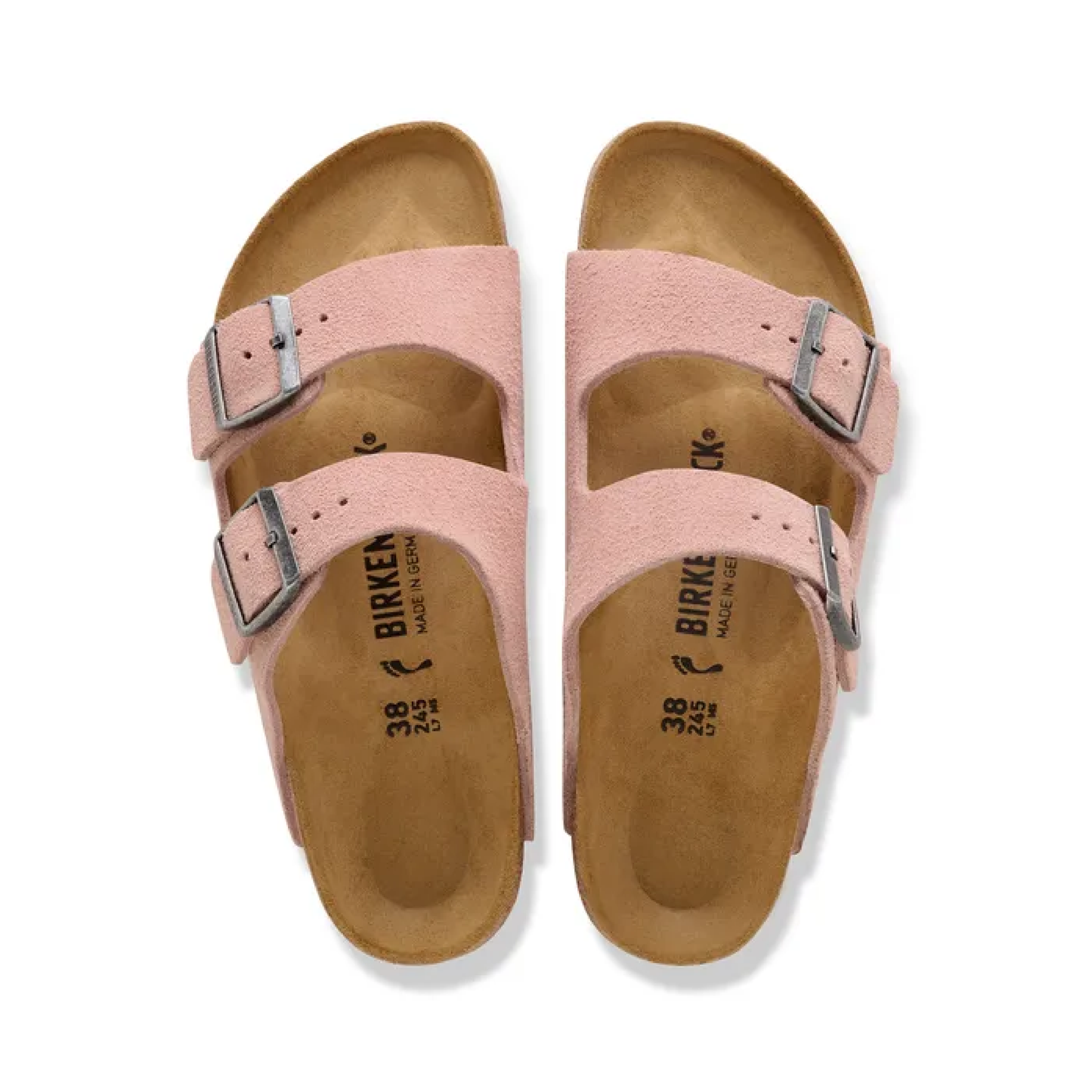 Arizona Suede Sandaler, Pink Clay
