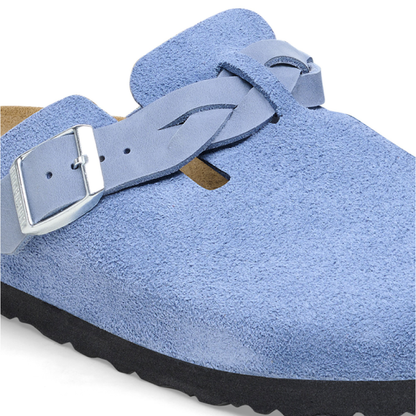 Boston Braided Suede Slippers, Elemental Blue