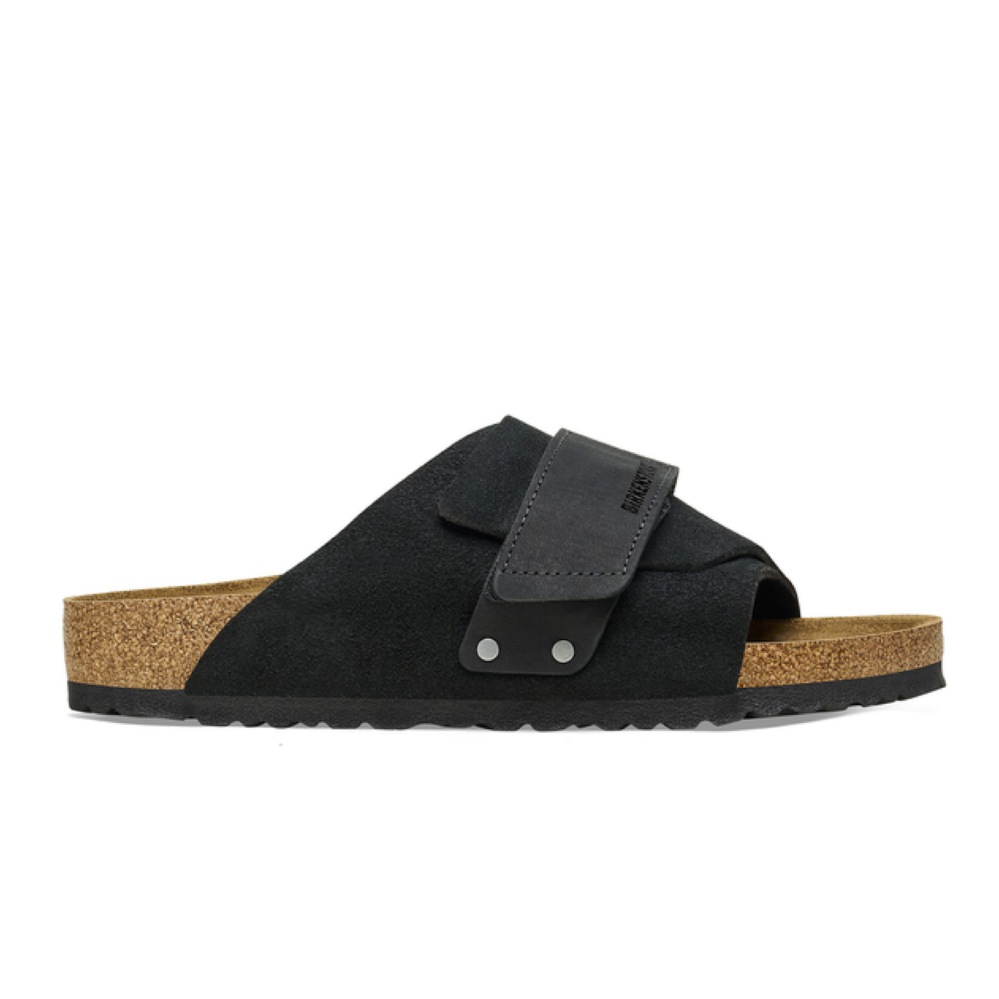 Kyoto Nubuck Leather Sandaler, Black