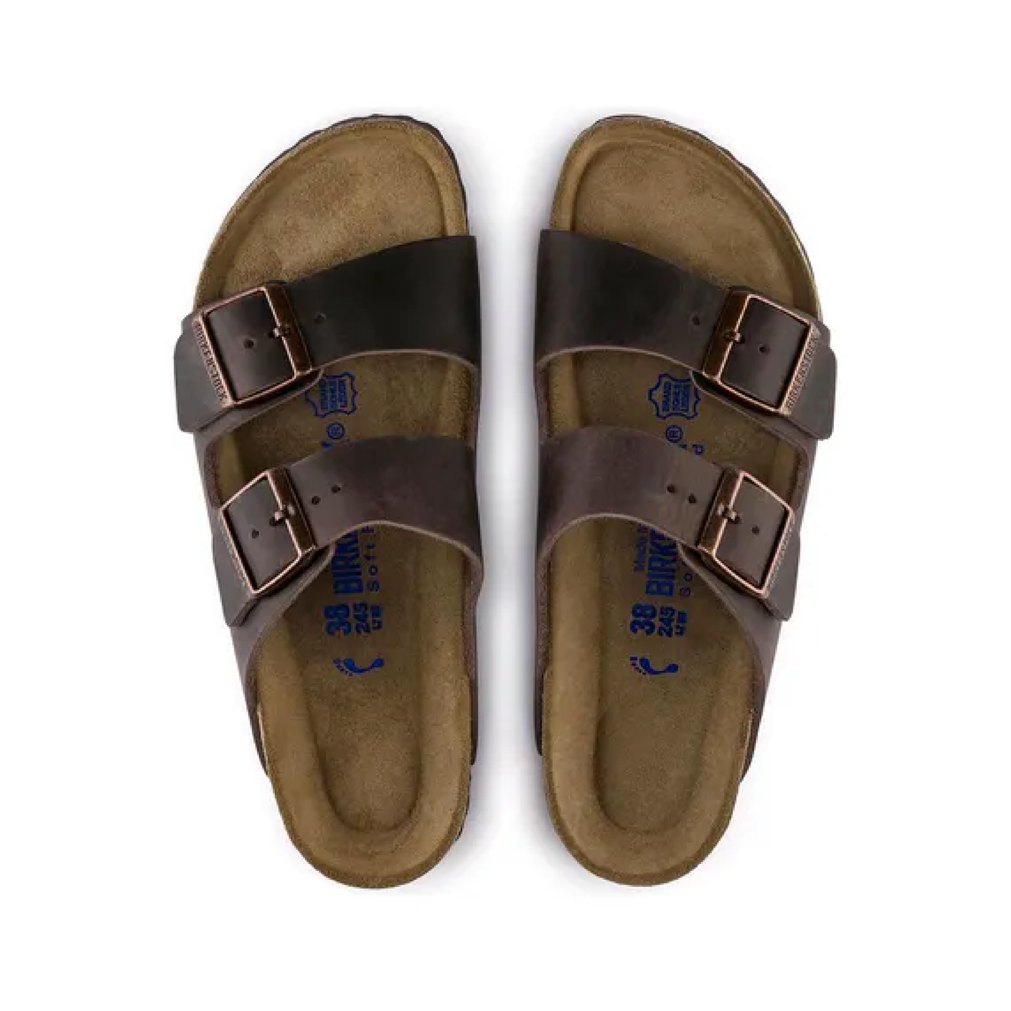 Arizona Soft Footbed Oiled Leather Sandaler, Habana