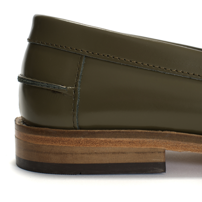 T-bar Moccasin Loafer, Olive