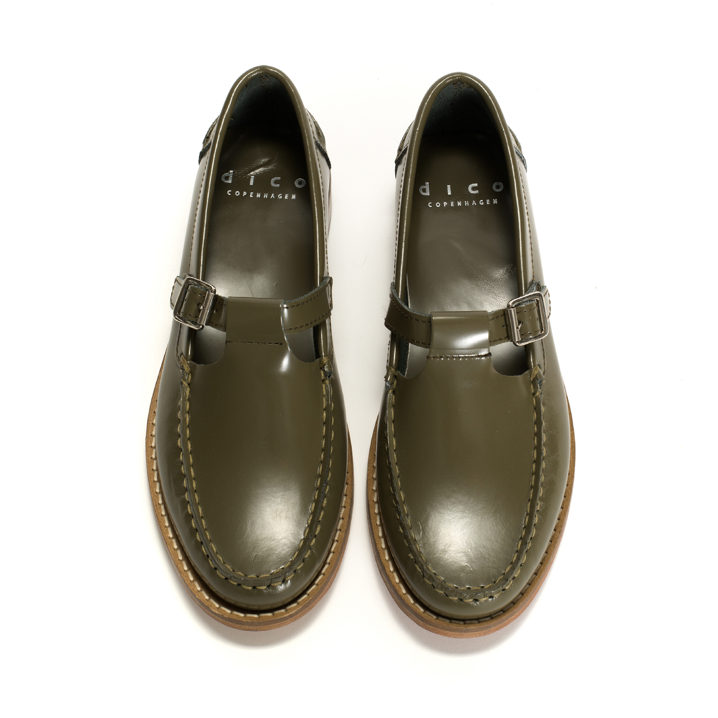 T-bar Moccasin Loafer, Olive