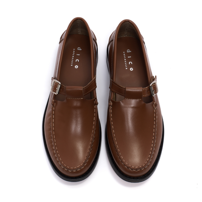 T-bar Moccasin Loafer, Hazelnut
