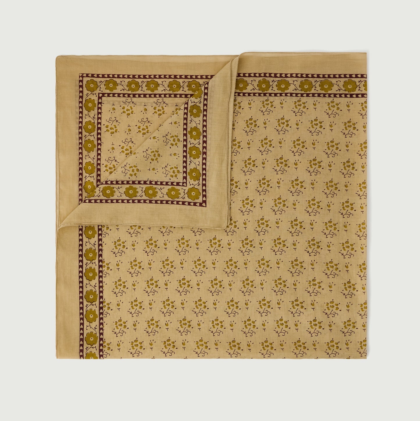 Foulard Tørklæde, Putty/Golden Yellow