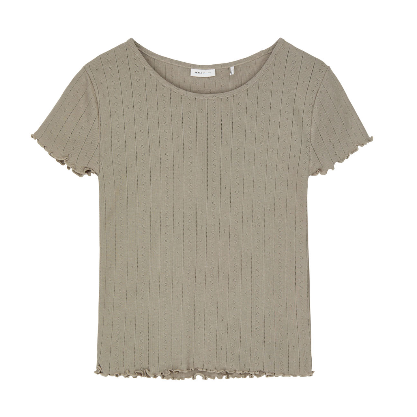 Edie Cap Sleeve Tee, Stone Moss