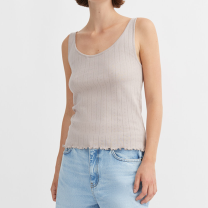 Edie Low Back Top, Dusty Lavender