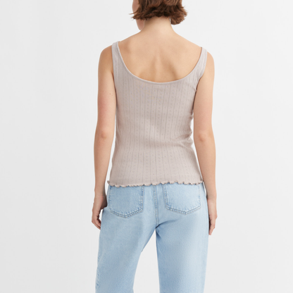 Edie Low Back Top, Dusty Lavender