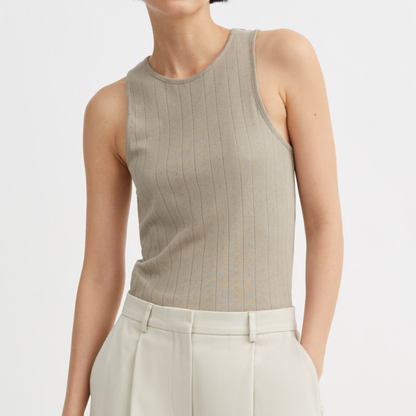 Edie Tank Top, Stone Moss