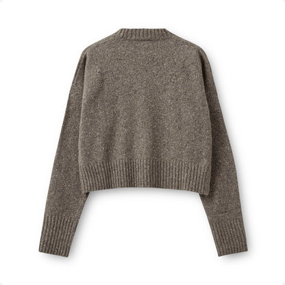 Brownie Sweater, Grey/Brown Melange