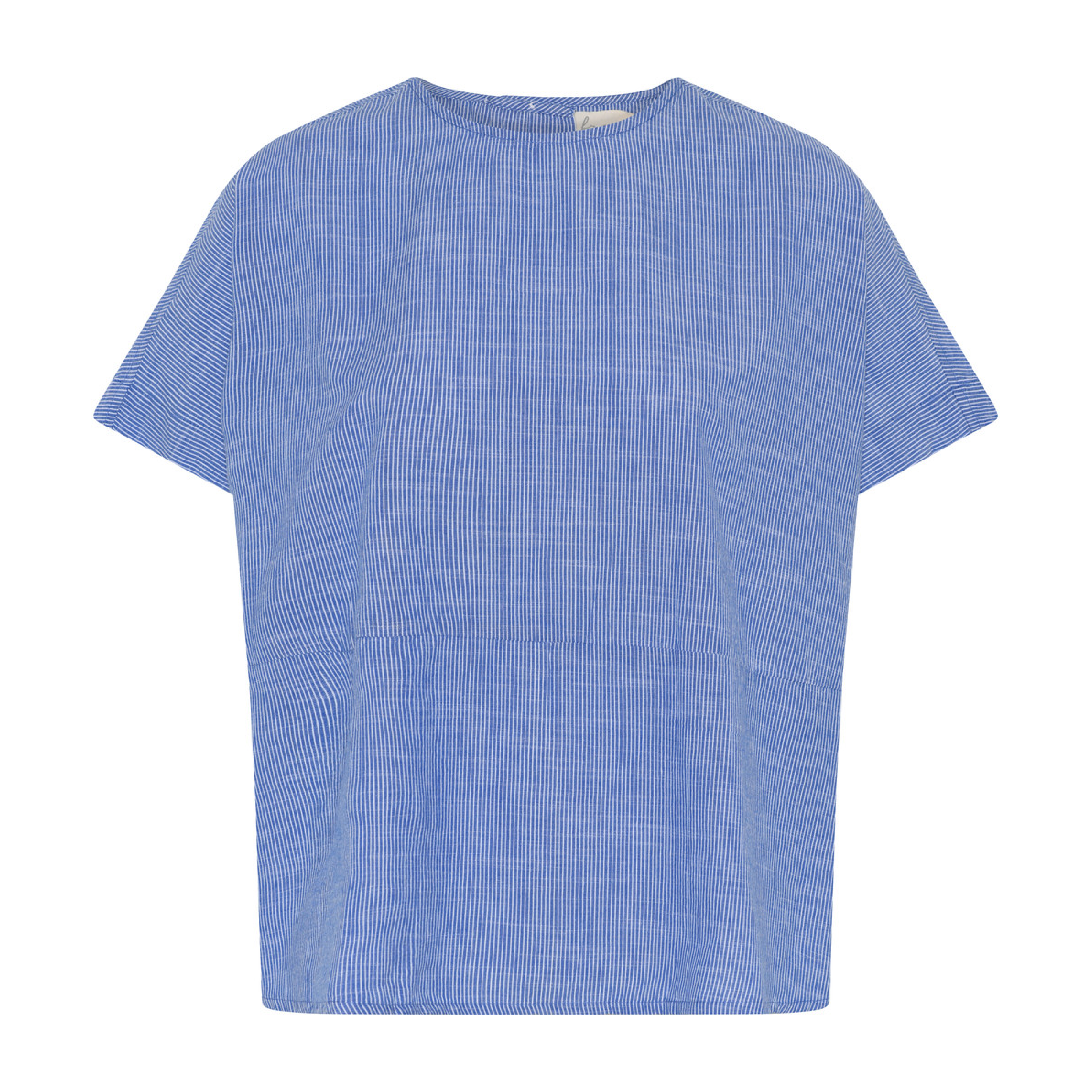 Rome Top, Medium Blue Stripe