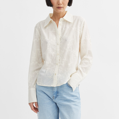 Fauna Shirt, Light Cream