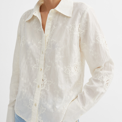 Fauna Shirt, Light Cream