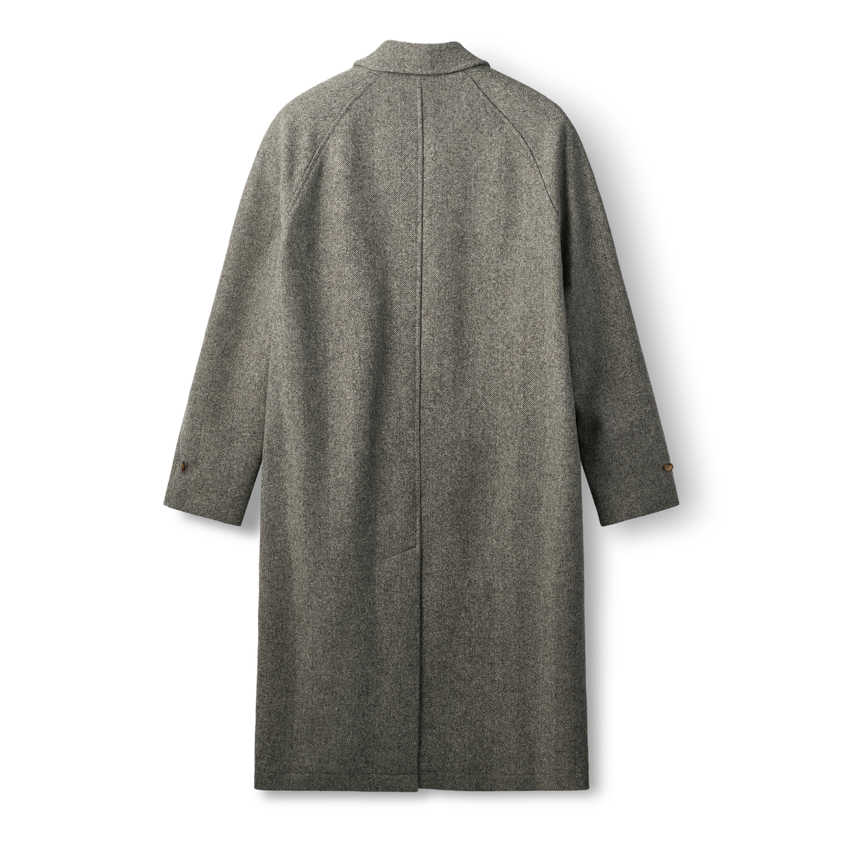 Pine Wool Coat, Grey Herringbone