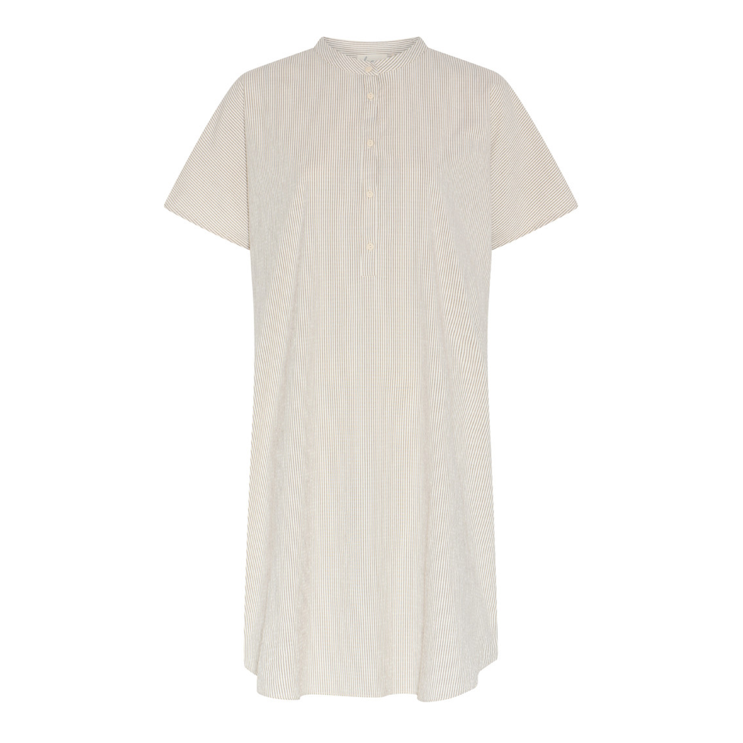 Seoul SS Skjortekjole, Tapioca Coffee Stripe