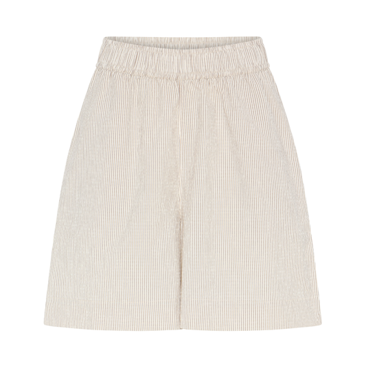 Sydney Shorts, Tapioca Coffee Stripe