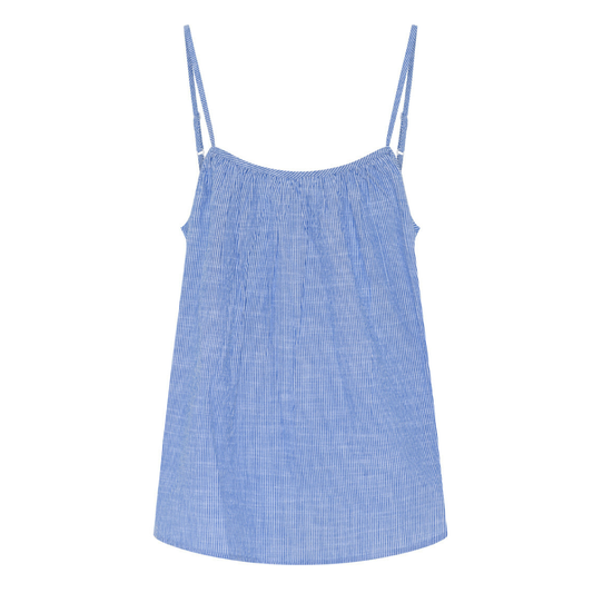 Vancouver Top, Medium Blue Stripe