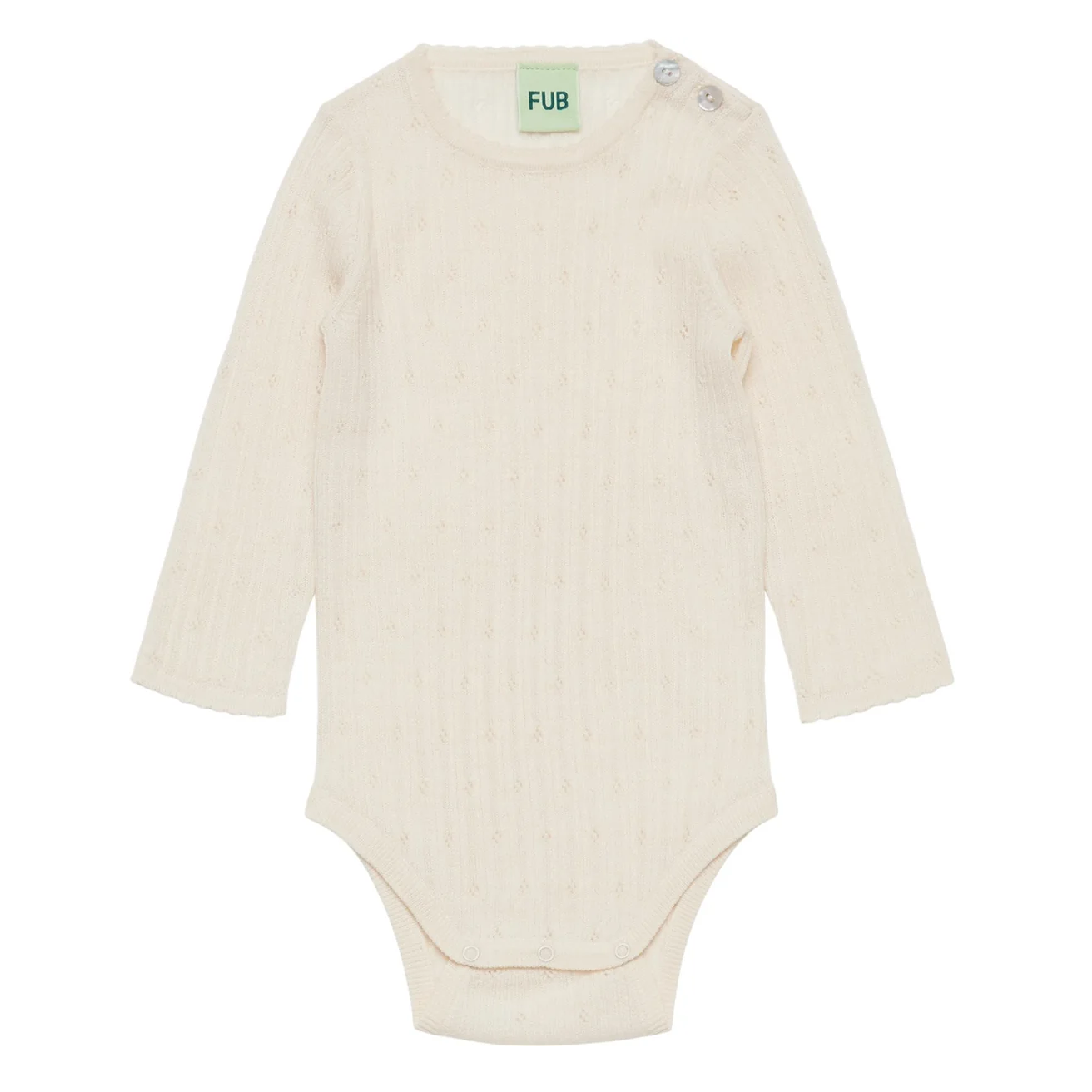 Baby Pointelle Body, Ecru