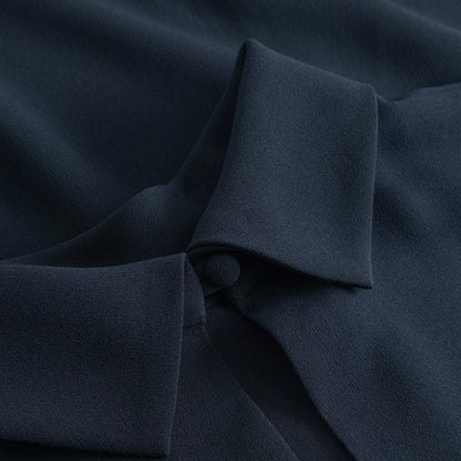 Bailee Crepe Georgette Top, Navy