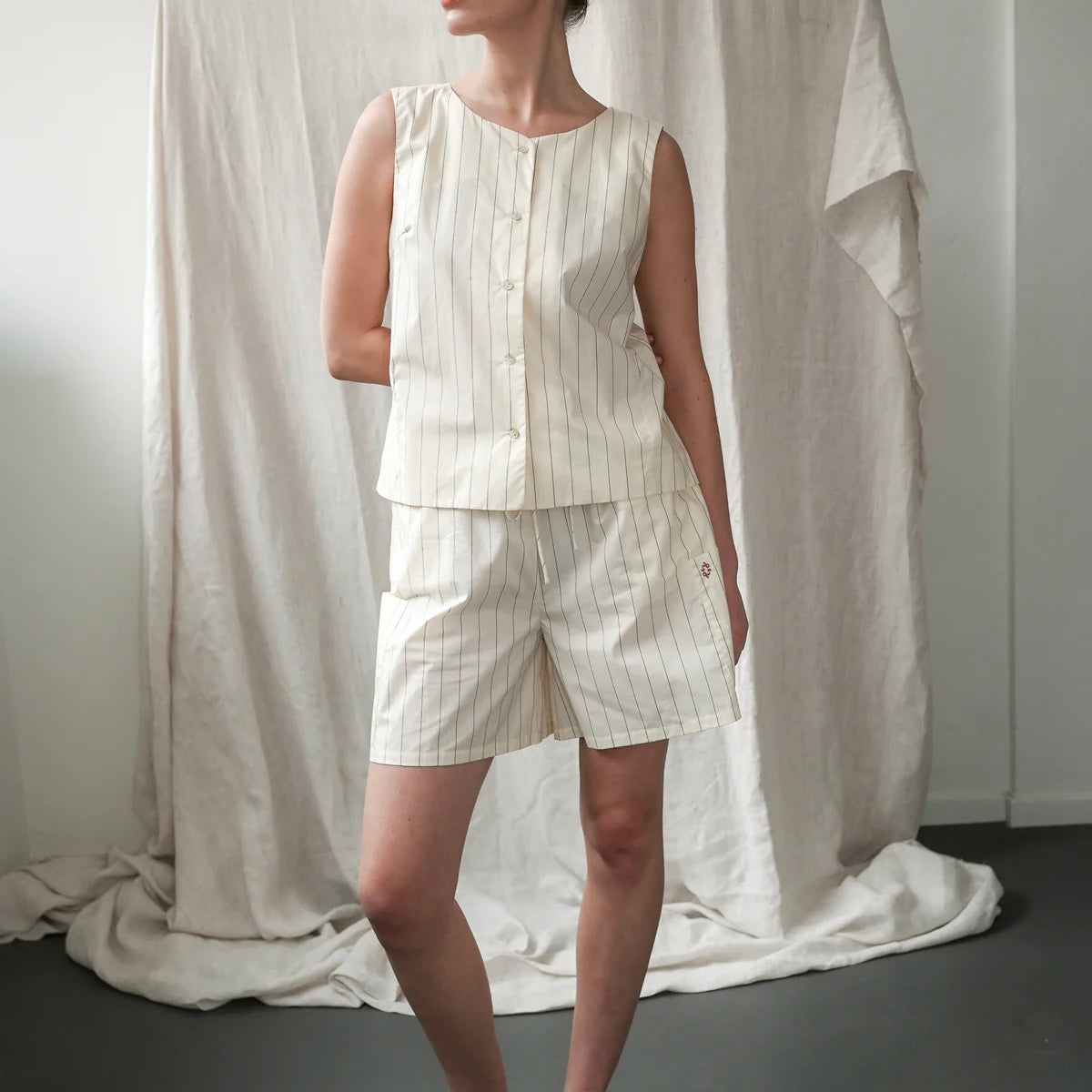 Dagny Pinstripe Top
