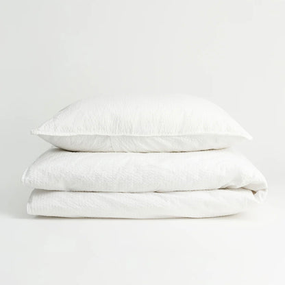 Sengetøj Seersucker, White (140x200)