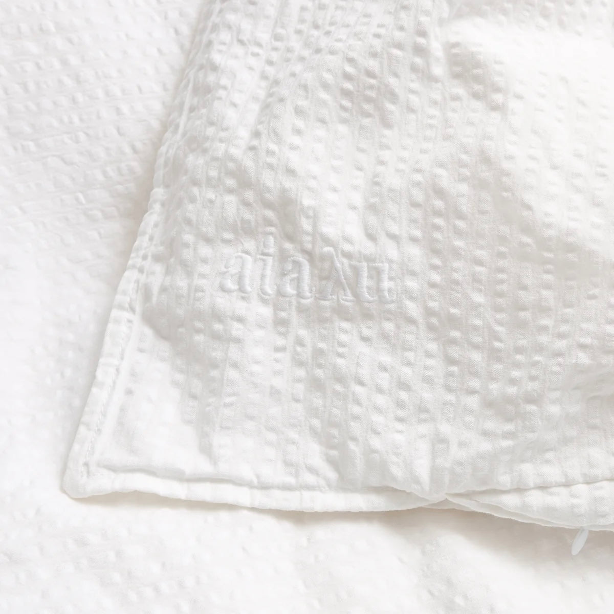 Sengetøj Seersucker, White (140x200)