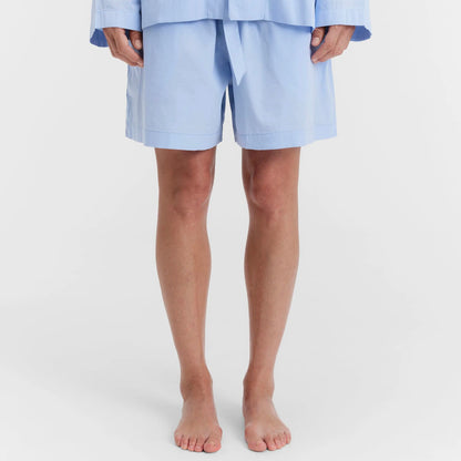 Poplin Shorts, Shirt Blue