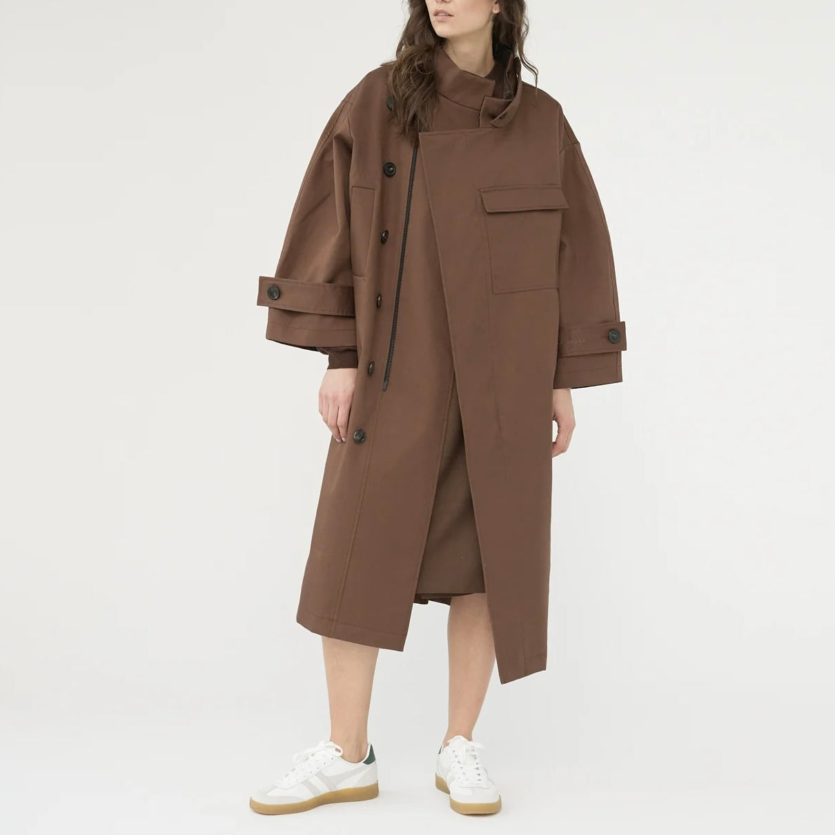 Water Resistant Trench Coat, Dusty Brown
