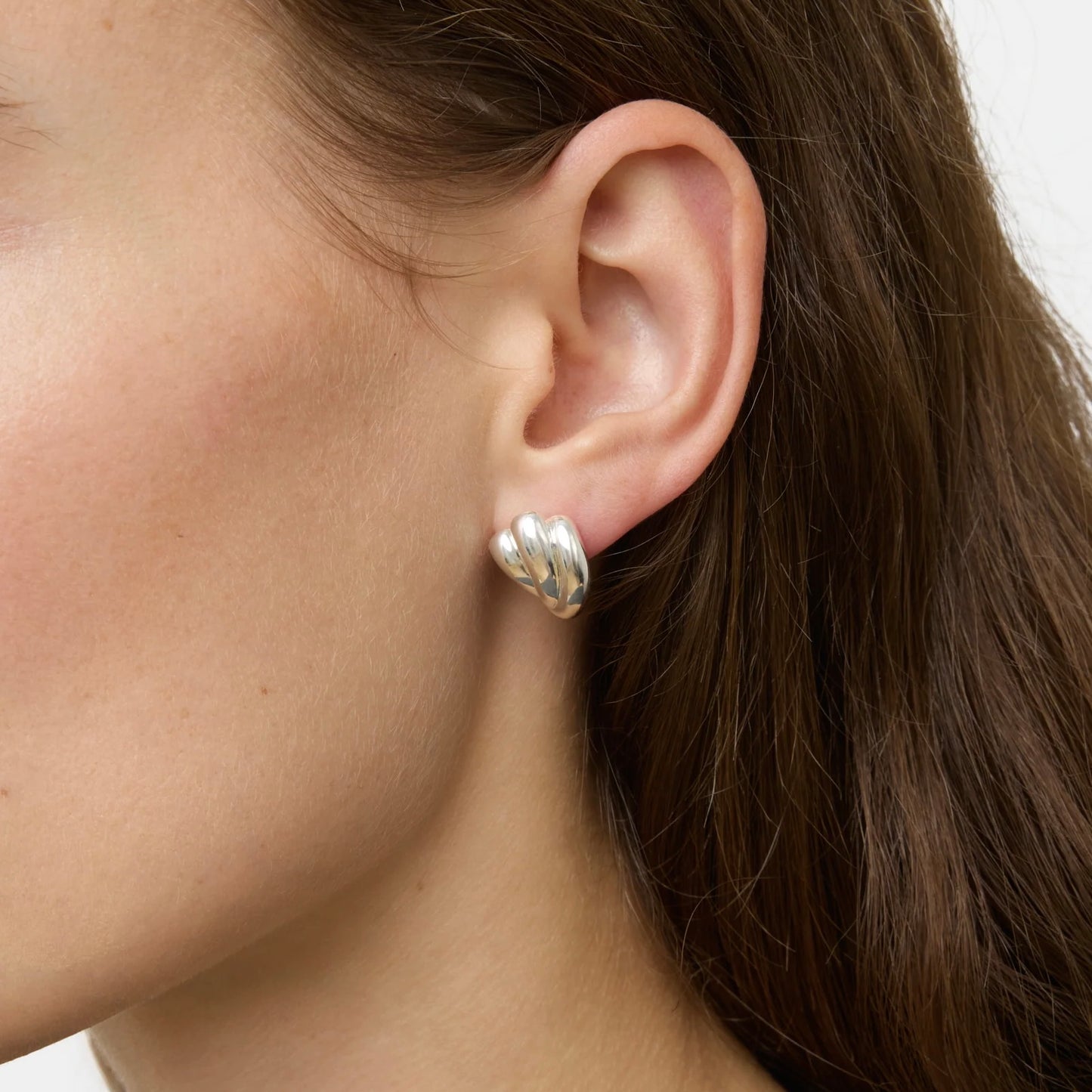 The Magda Earrings, Silver