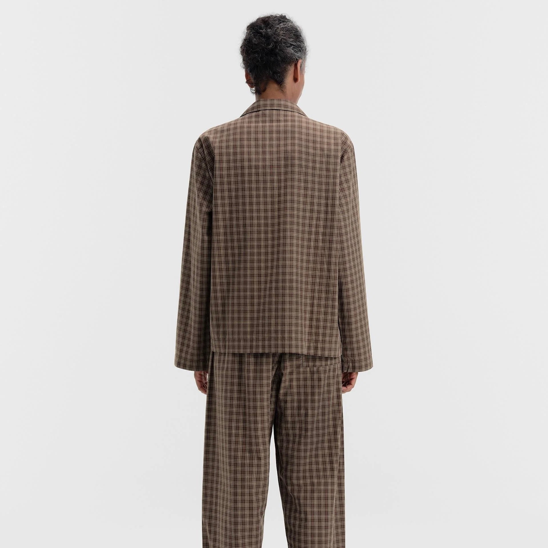 Fine Twill Women's Long Sleeved Shirt, Serra Checks