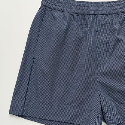 Casual Shorts Check, Navy Check