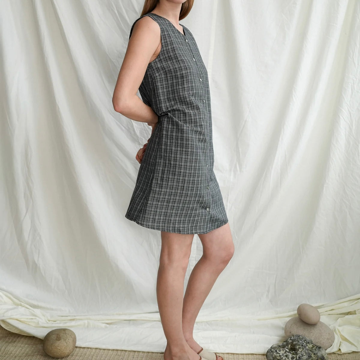 Tove Silk Mini Dress, Tern