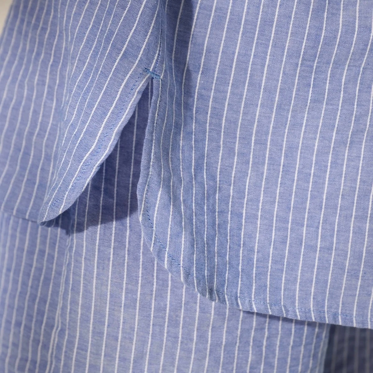 Liana Shorts Stripe, Light Blue/White