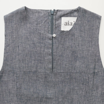 Martha Dress Linen, Night Sky