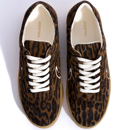 Blaire Plushed Calf Suede Sneakers, Jaguar