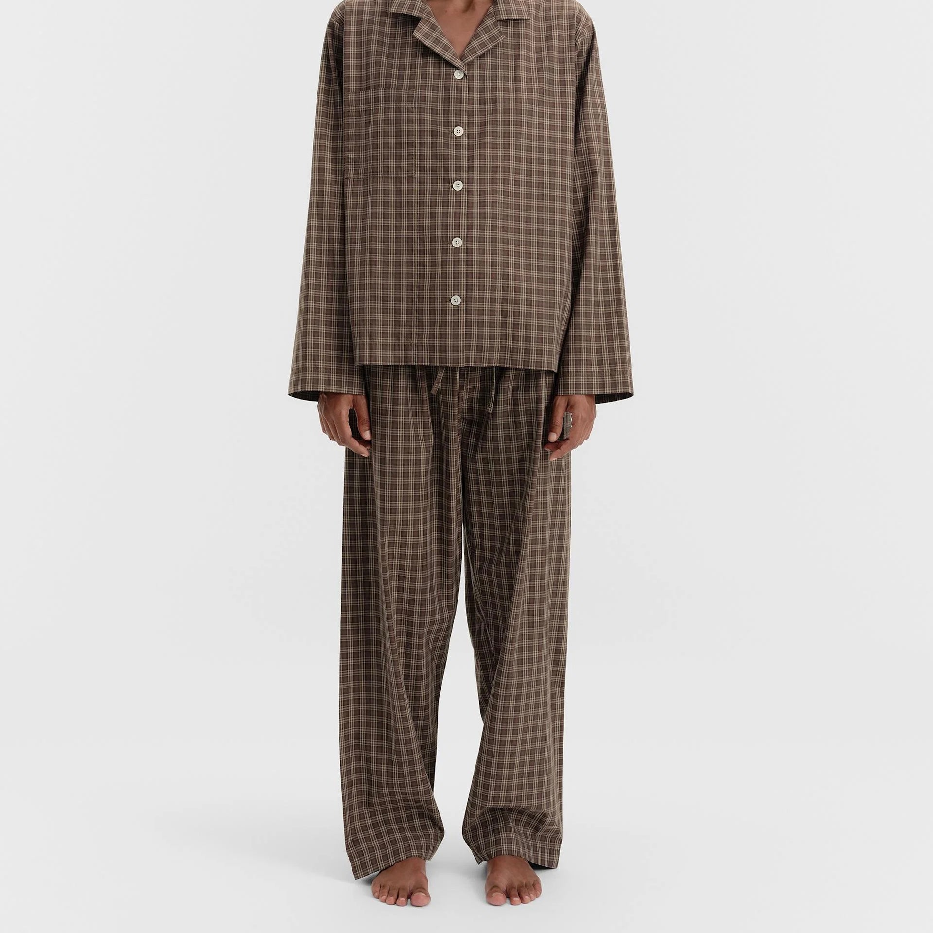 Fine Twill Women's Pants, Serra Checks